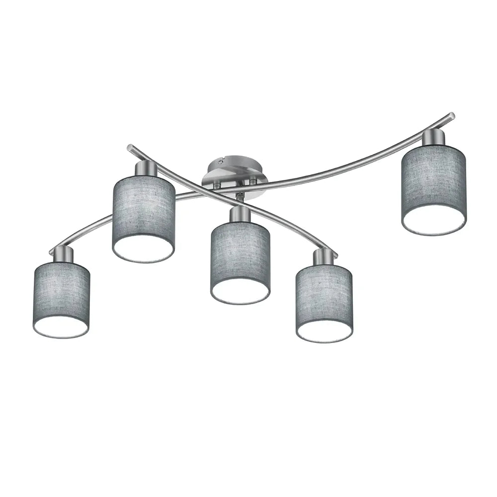 Grey Garda 5-Lamp Ceiling Light - GLAL UK