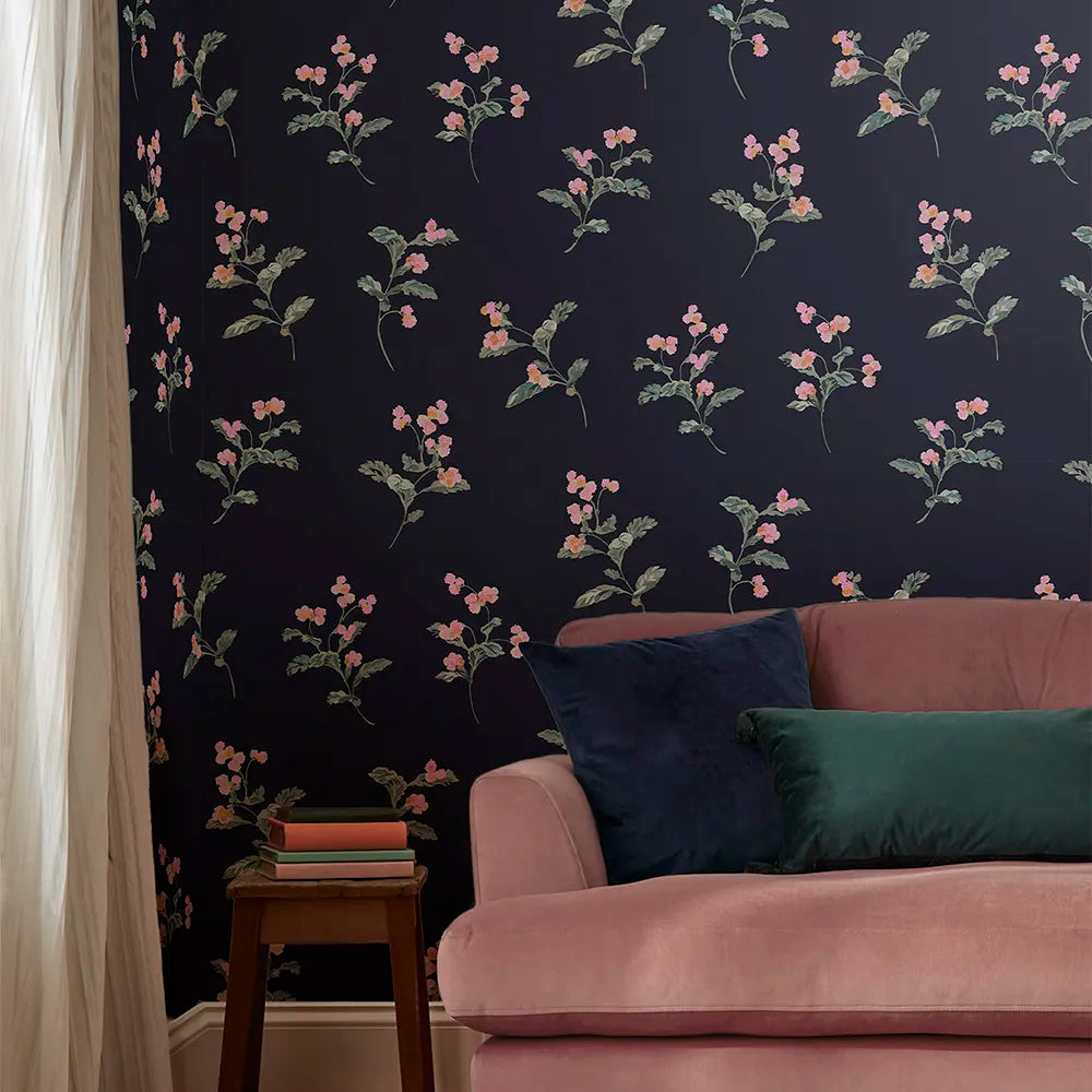 Joules Swanton Floral Midnight Navy Wallpaper - GLAL UK
