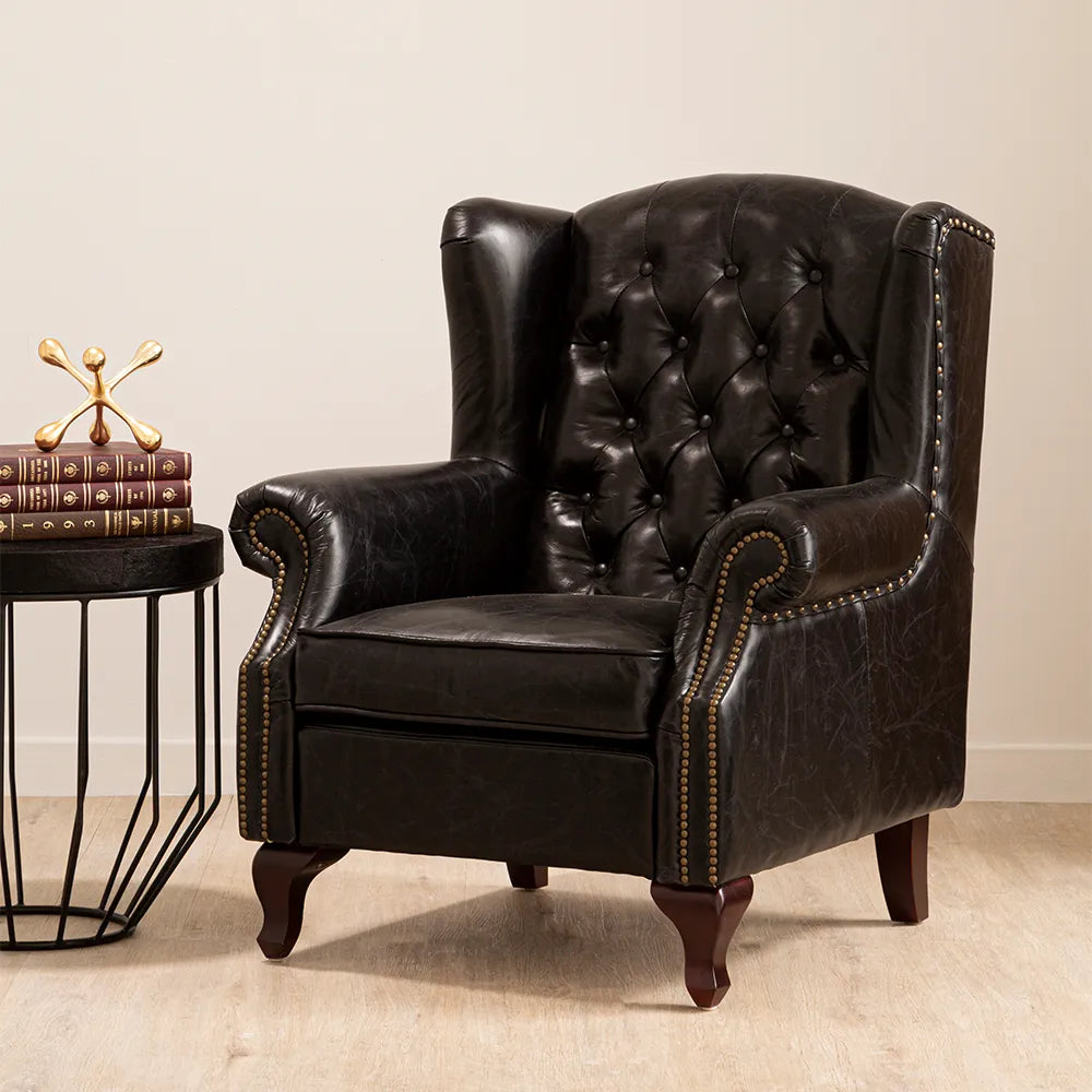 Quinto Black Armchair - GLAL UK
