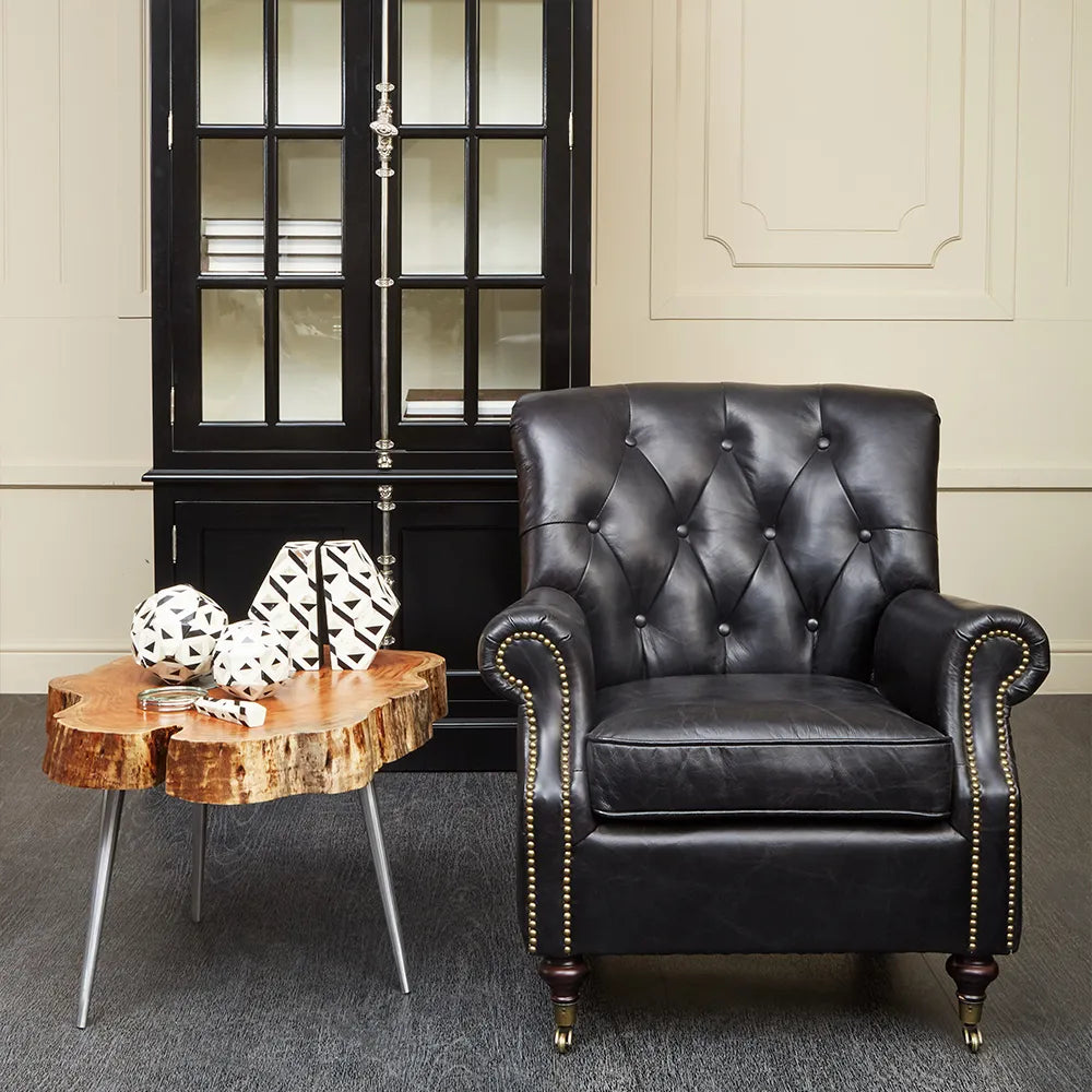 Quinto Black Armchair - GLAL UK