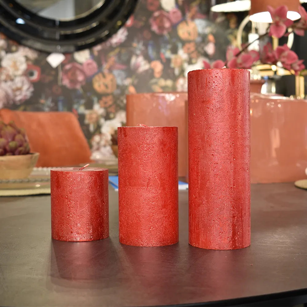 Red Bolsius Candle - GLAL UK