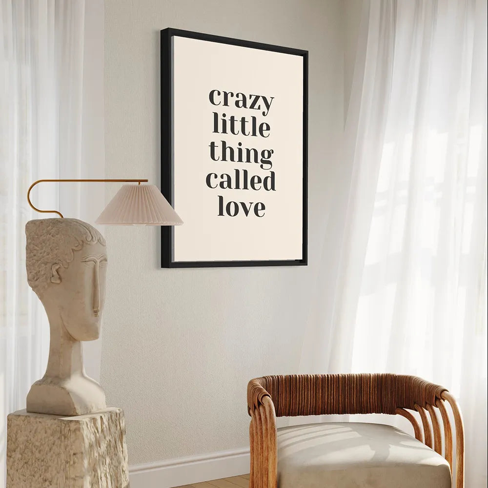 42x52cm Crazy Thing Called Love Wall Art - GLAL UK