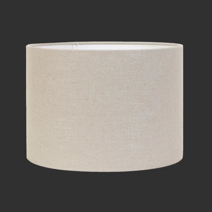 Light Grey Medium Cylinder Textile Shade