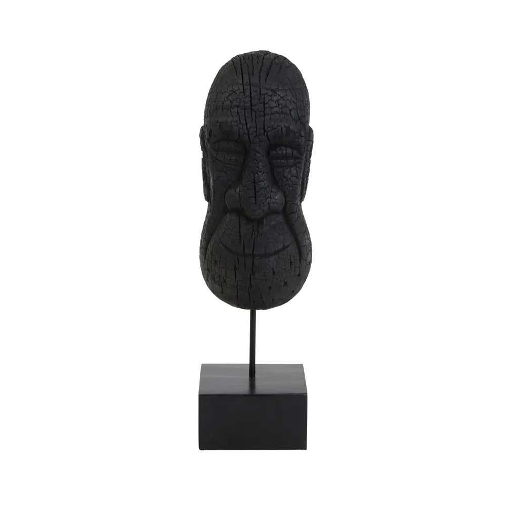 Mask Black Wood Ornament - GLAL UK