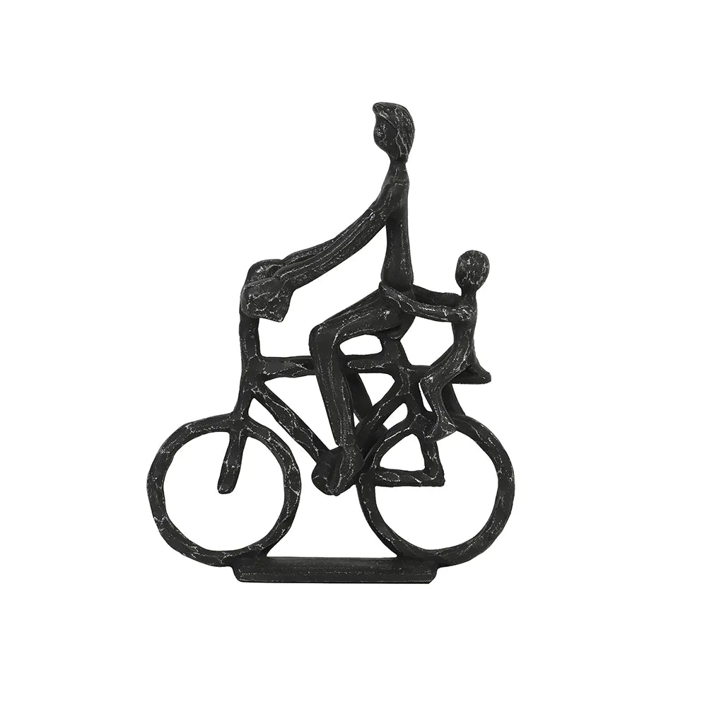 Cyclist Antique Black Pearl Ornament - GLAL UK