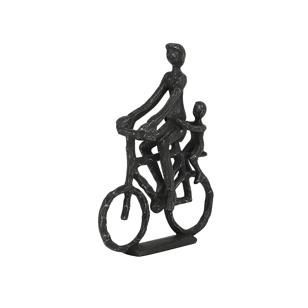 Cyclist Antique Black Pearl Ornament - GLAL UK
