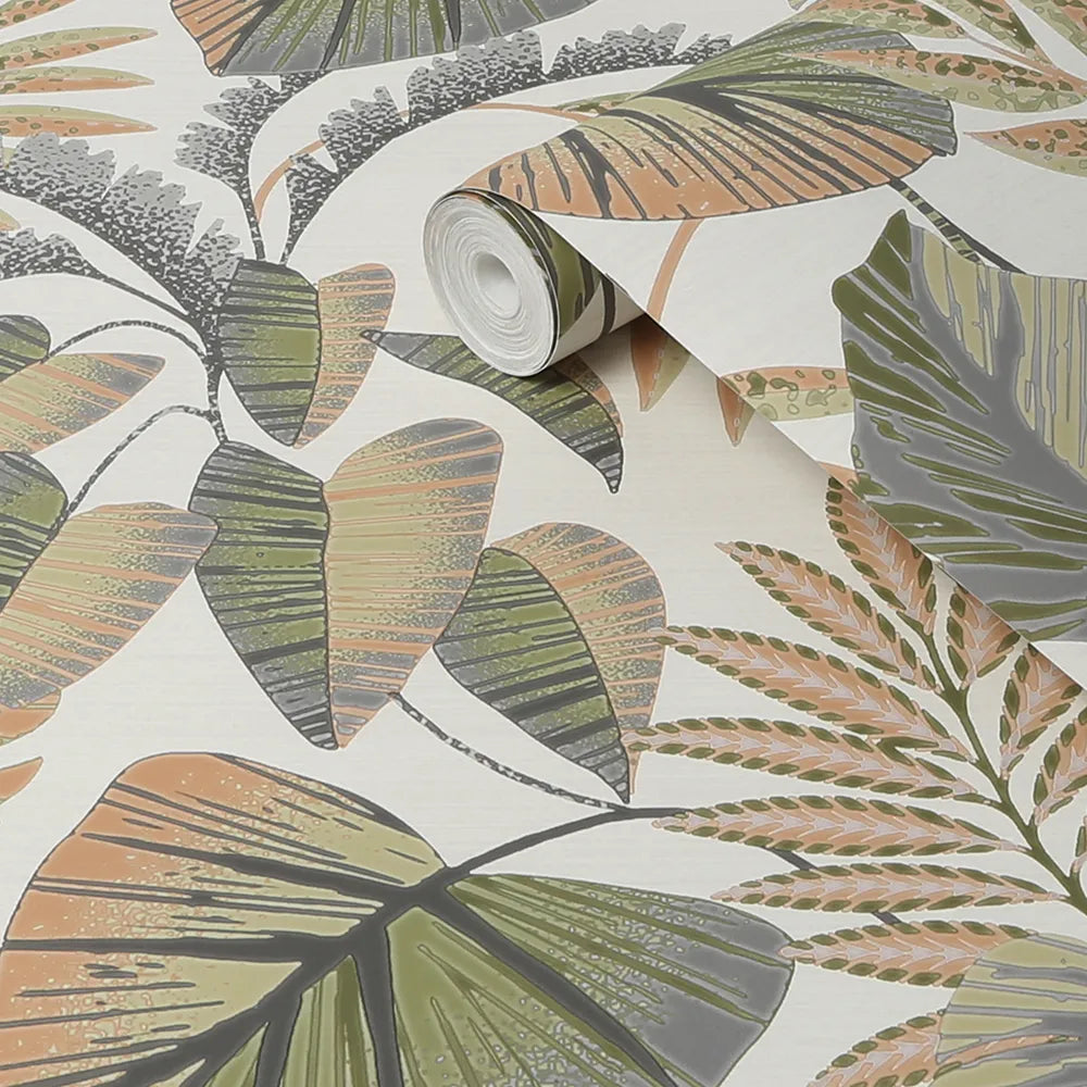 Next Jungle Leaves Wallpaper Sample - GLAL UK