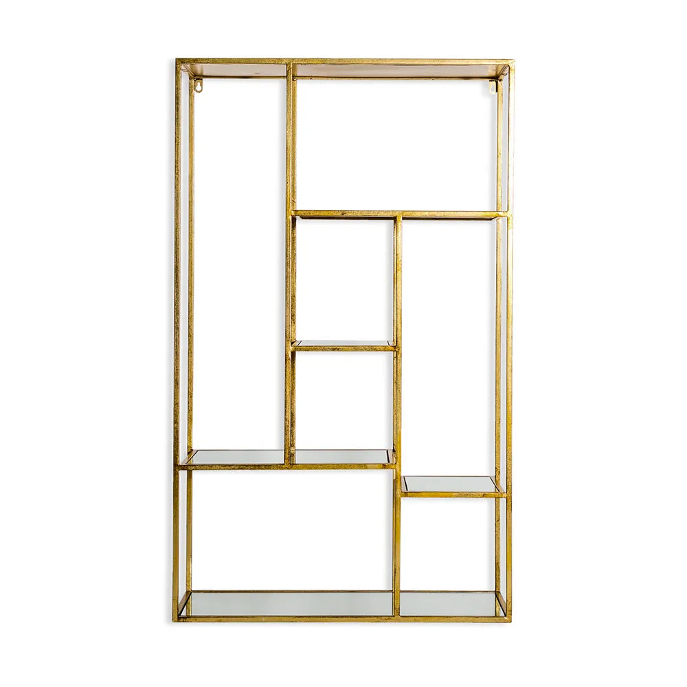Antique Gold Metal Wall Unit - GLAL UK