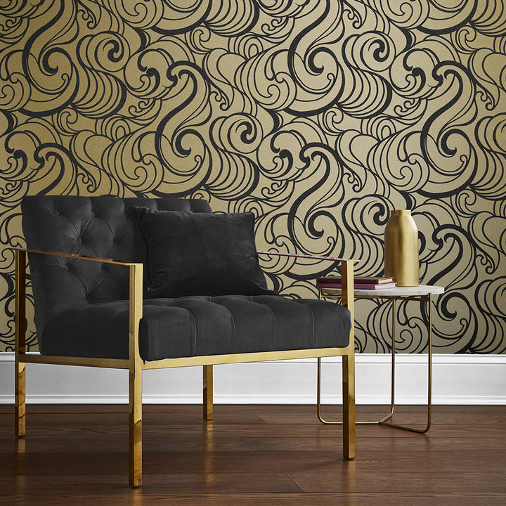 Hula Swirl Wallpaper Sample - GLAL UK
