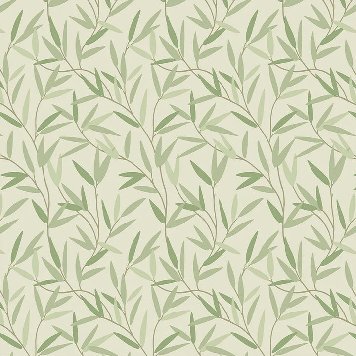 Laura Ashley Willow Leaf Wallpaper - GLAL UK