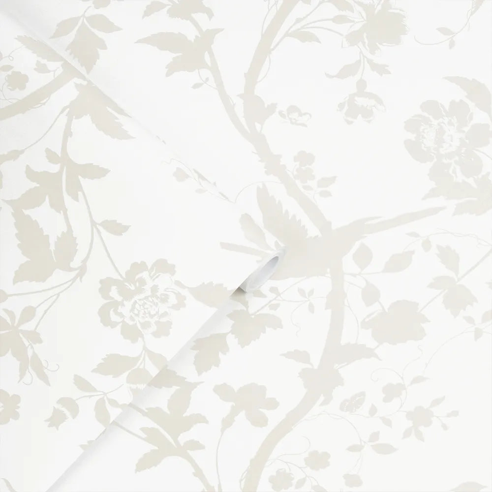 Laura Ashley Oriental Garden Pearlescent Wallpaper - GLAL UK