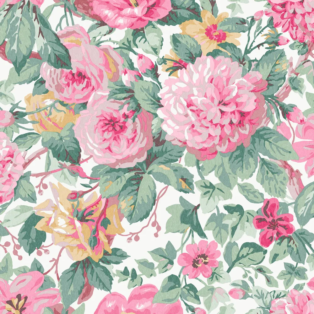 Laura Ashley Aveline Rose Wallpaper - GLAL UK