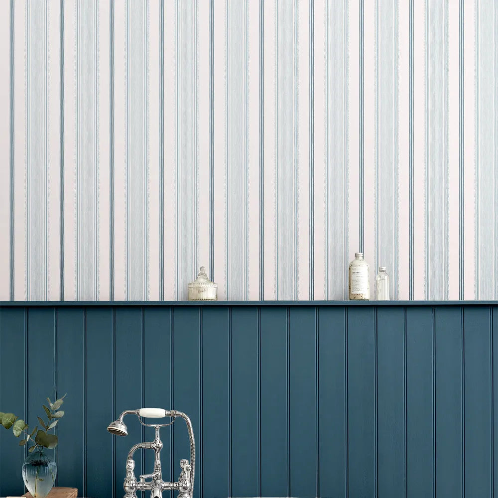 Laura Ashley Heacham Stripe Wallpaper - GLAL UK