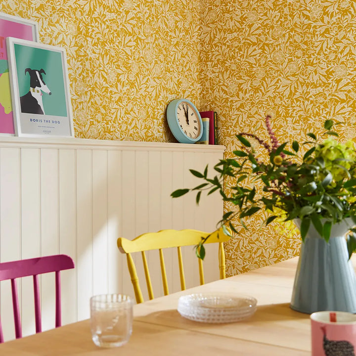 Joules Twilight Ditsy Antique Gold Wallpaper