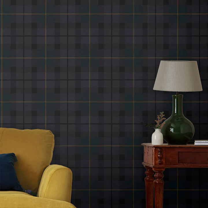 Joules Rothero Check Heritage Wallpaper - GLAL UK