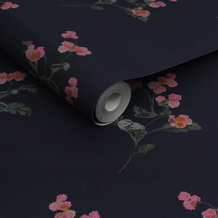 Joules Swanton Floral Midnight Navy Wallpaper - GLAL UK
