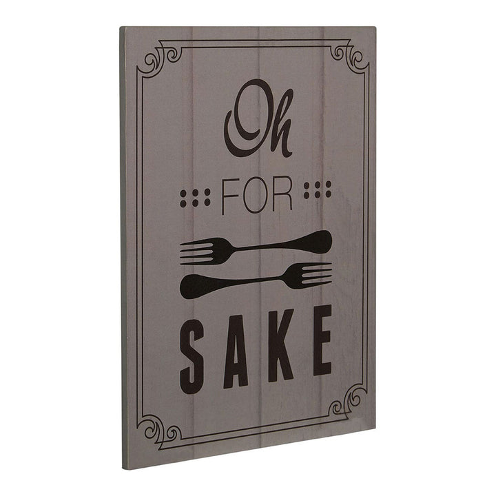 'Oh For Fork Sake' Wall Sign - GLAL UK