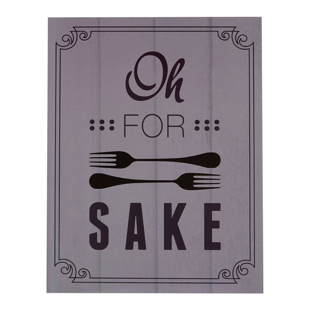 'Oh For Fork Sake' Wall Sign - GLAL UK