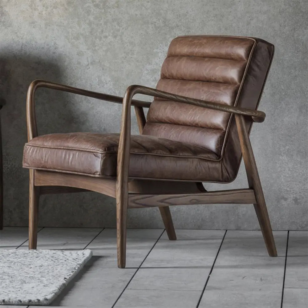 Dennis Leather Armchair - GLAL UK