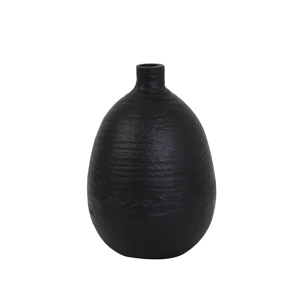 13x17cm Small Molza Black Vase - GLAL UK