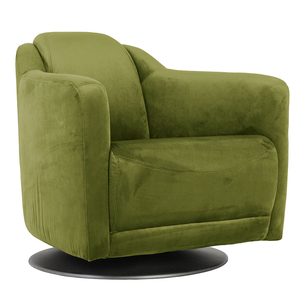 EX DISPLAY - Zurich Velvet Green Chair