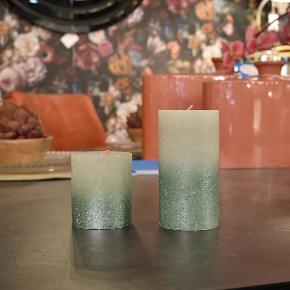 Foggy Green and Oxid Blue Bolsius Candle - GLAL UK