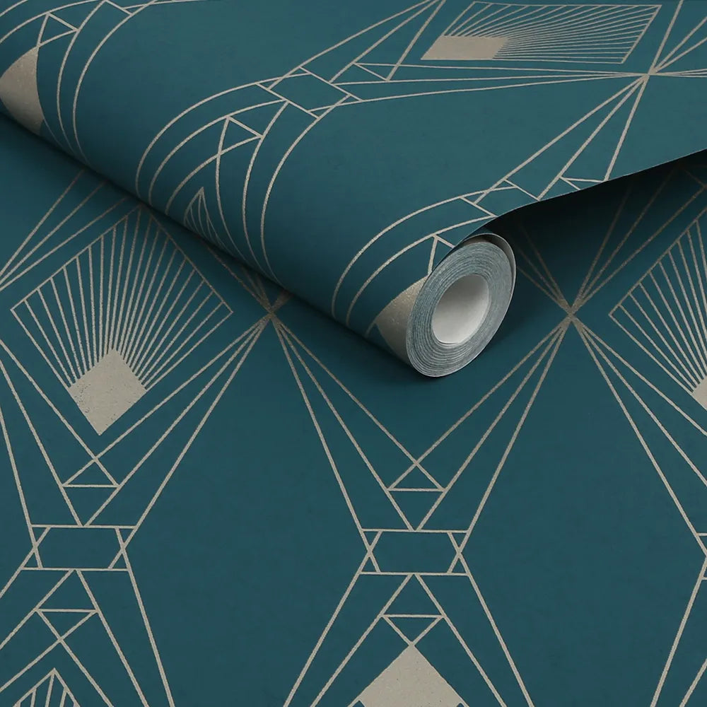 Next Deco Geometric Wallpaper - GLAL UK