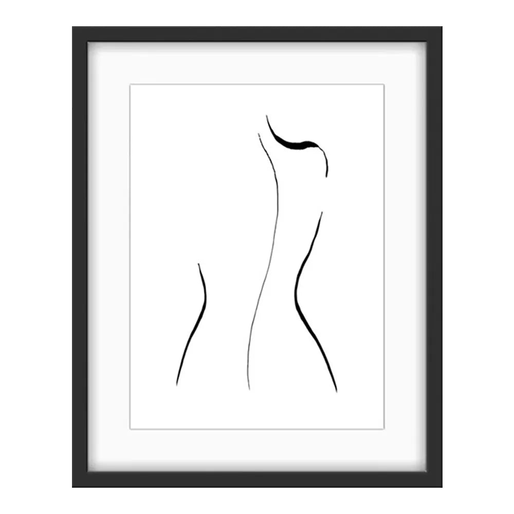 42x52cm Nude Lines 1 Wall Art