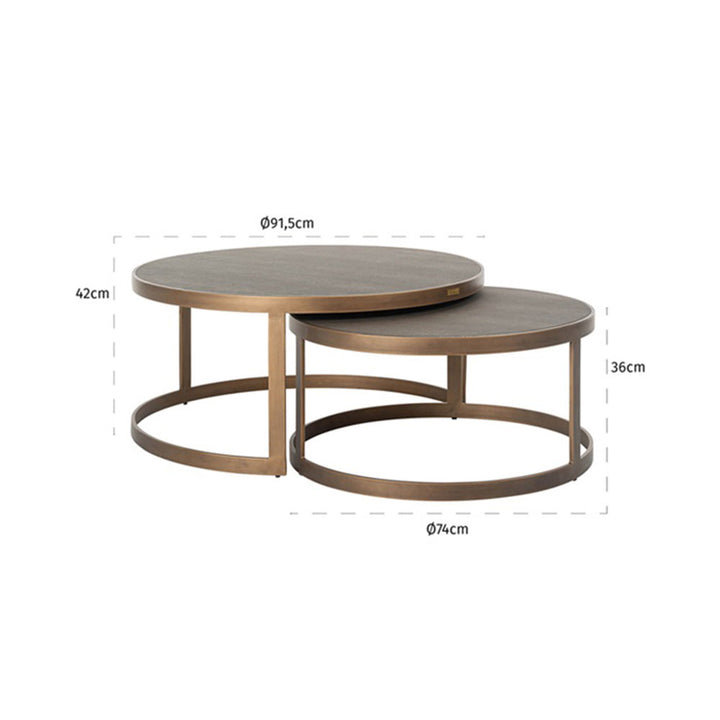 Guadeloupe Set of 2 Coffee Tables