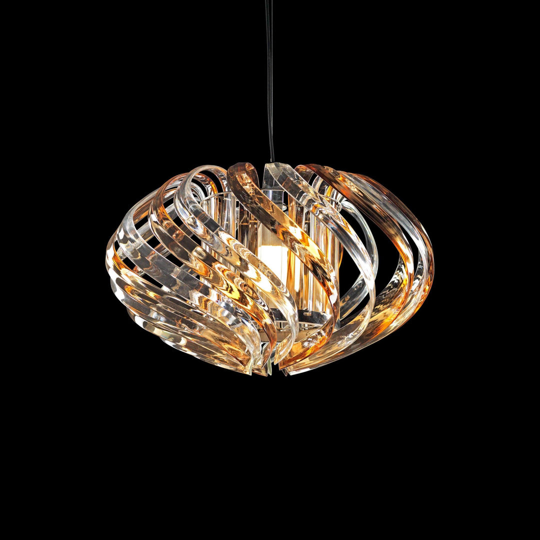 Orion Crystal Pendant Clear Honey - GLAL UK