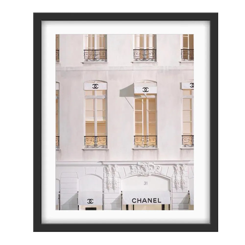 42x52cm Chanel Chic Boutique Print - GLAL UK