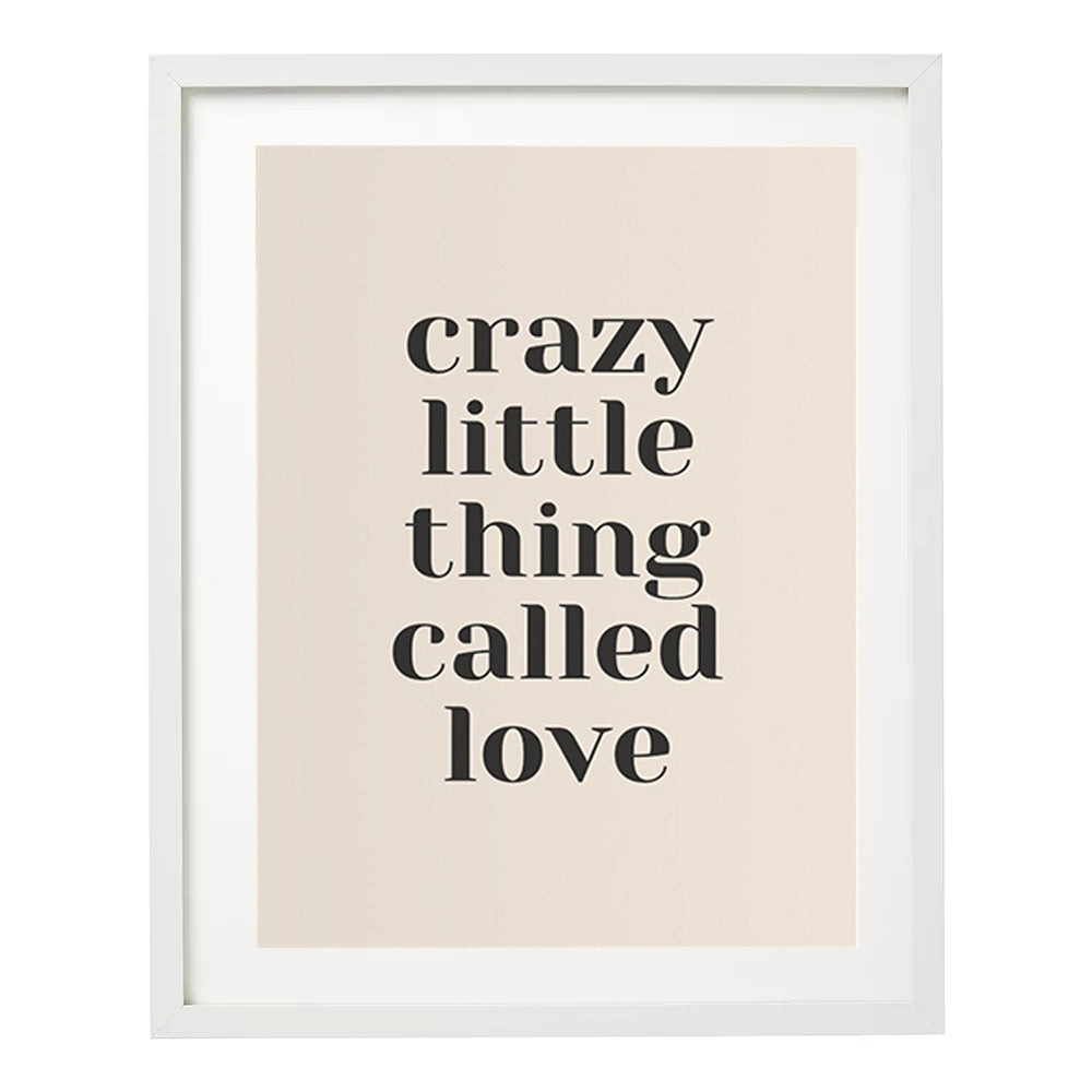 42x52cm Crazy Thing Called Love Wall Art - GLAL UK